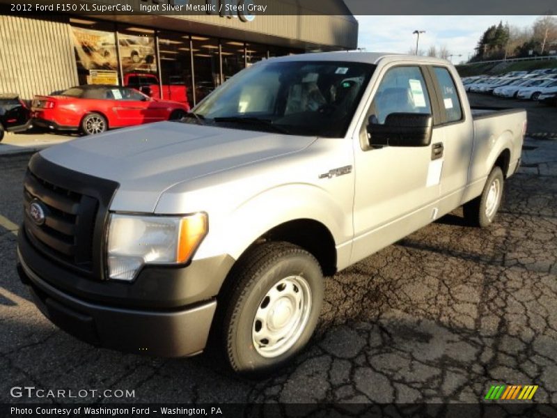 Ingot Silver Metallic / Steel Gray 2012 Ford F150 XL SuperCab