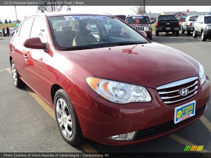 Apple Red Pearl / Beige 2010 Hyundai Elantra GLS