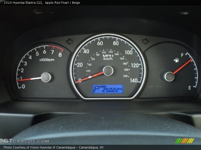 Apple Red Pearl / Beige 2010 Hyundai Elantra GLS