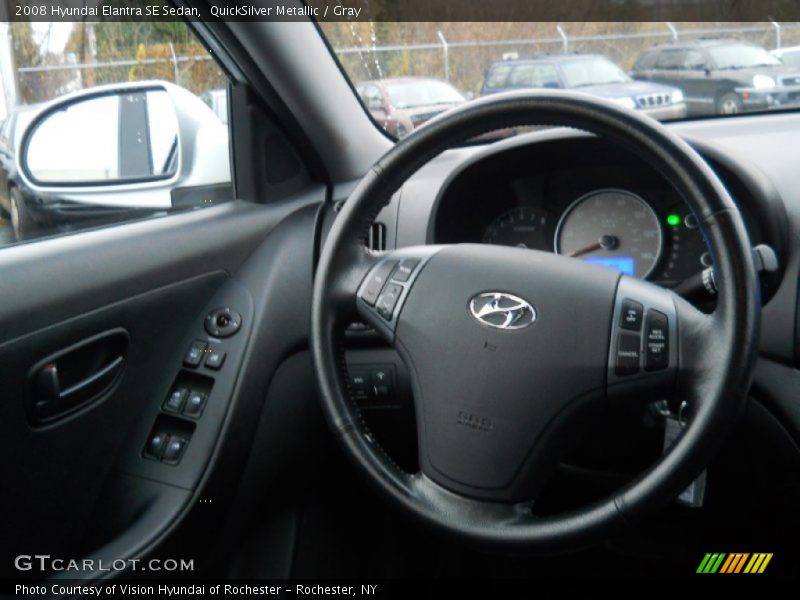 QuickSilver Metallic / Gray 2008 Hyundai Elantra SE Sedan