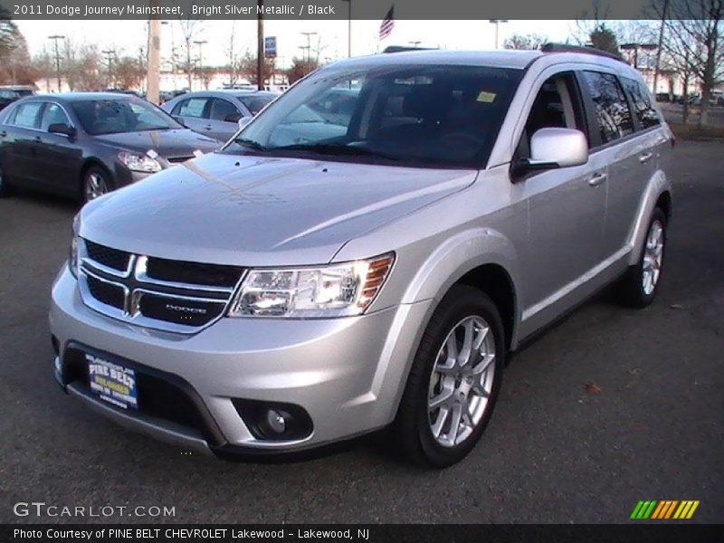 Bright Silver Metallic / Black 2011 Dodge Journey Mainstreet