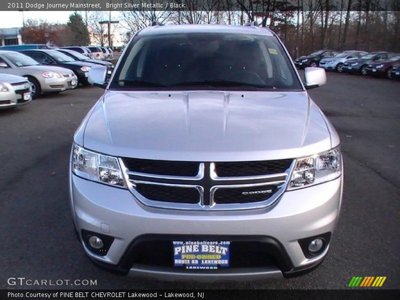 Bright Silver Metallic / Black 2011 Dodge Journey Mainstreet