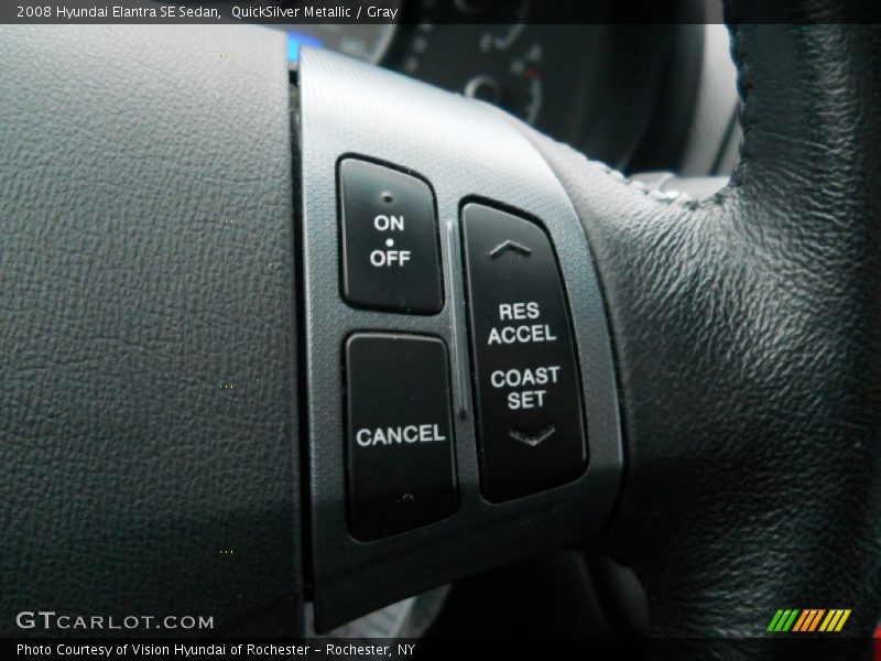 QuickSilver Metallic / Gray 2008 Hyundai Elantra SE Sedan