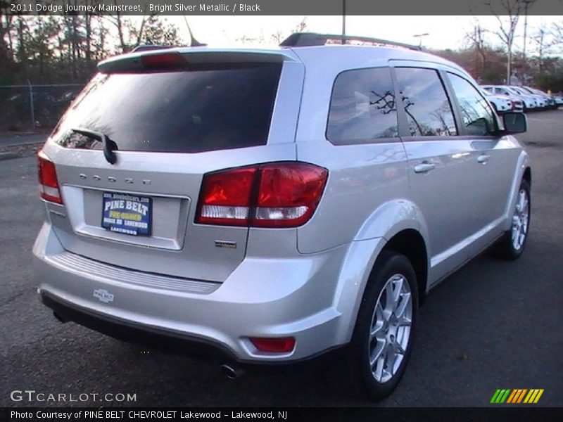 Bright Silver Metallic / Black 2011 Dodge Journey Mainstreet