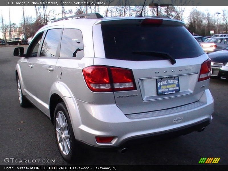 Bright Silver Metallic / Black 2011 Dodge Journey Mainstreet
