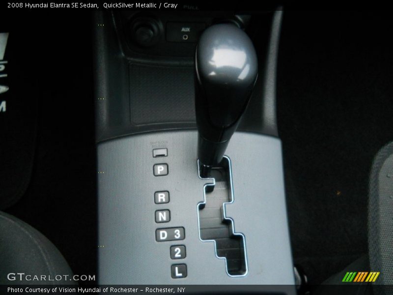 QuickSilver Metallic / Gray 2008 Hyundai Elantra SE Sedan
