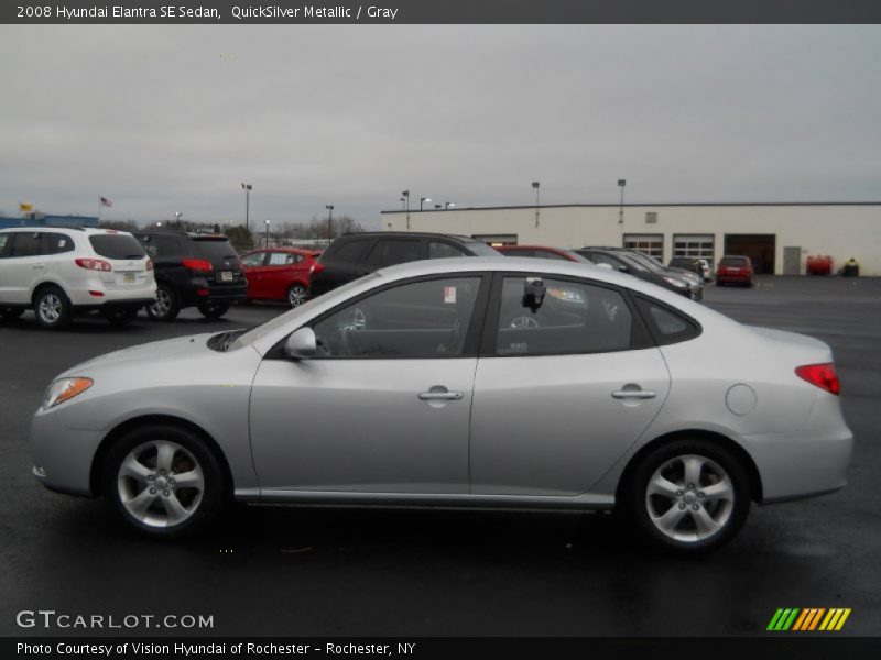 QuickSilver Metallic / Gray 2008 Hyundai Elantra SE Sedan