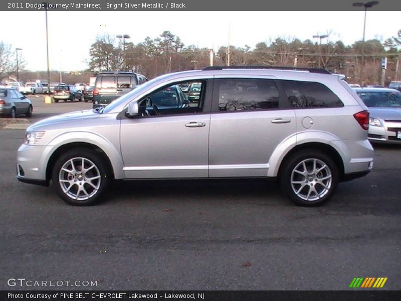 Bright Silver Metallic / Black 2011 Dodge Journey Mainstreet