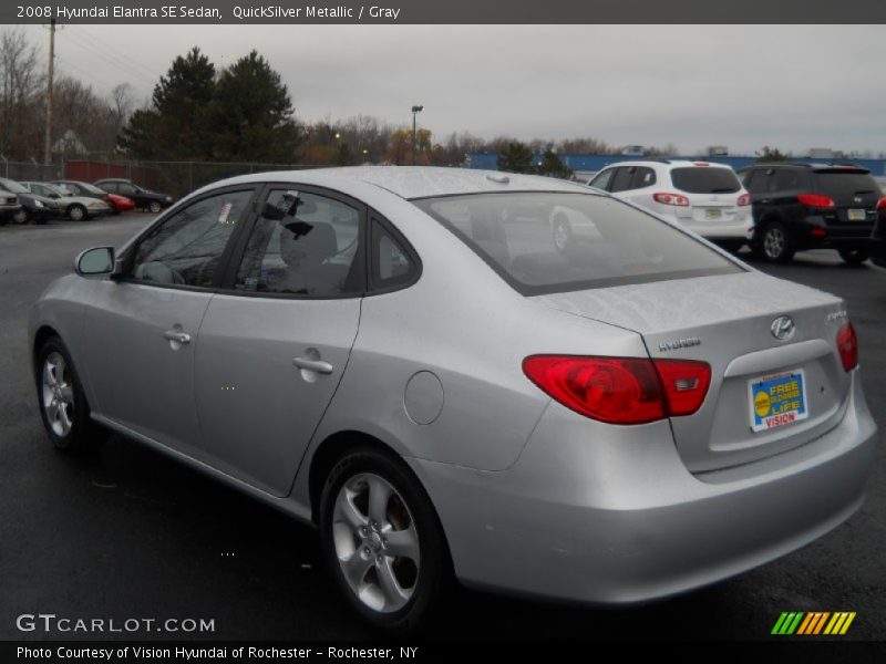QuickSilver Metallic / Gray 2008 Hyundai Elantra SE Sedan