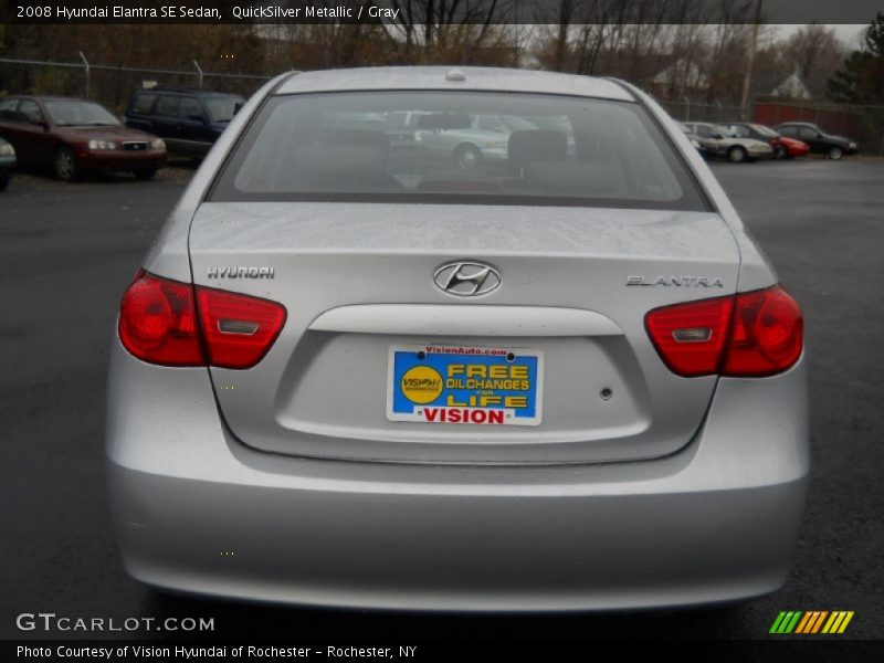 QuickSilver Metallic / Gray 2008 Hyundai Elantra SE Sedan