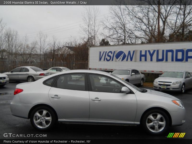 QuickSilver Metallic / Gray 2008 Hyundai Elantra SE Sedan
