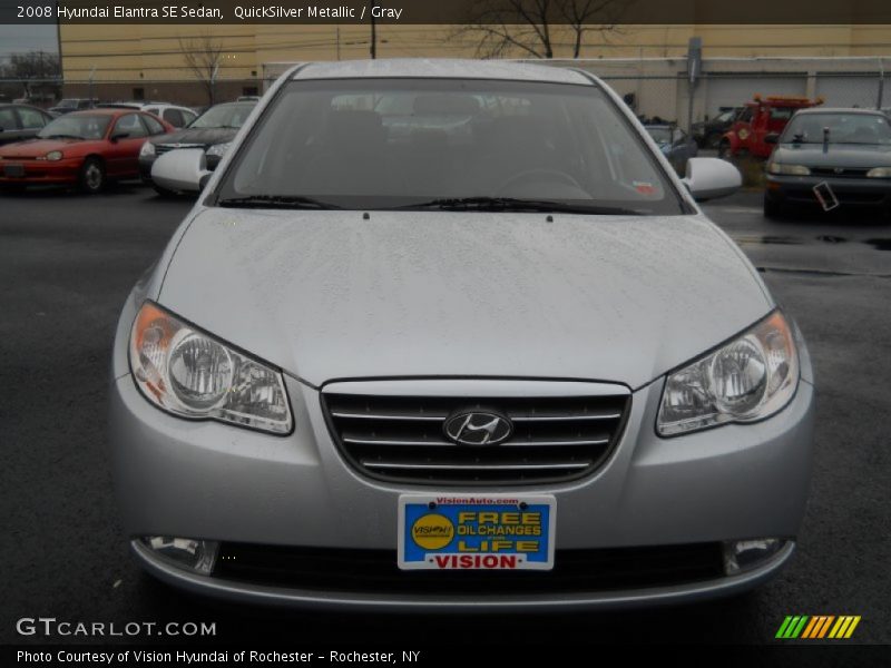 QuickSilver Metallic / Gray 2008 Hyundai Elantra SE Sedan
