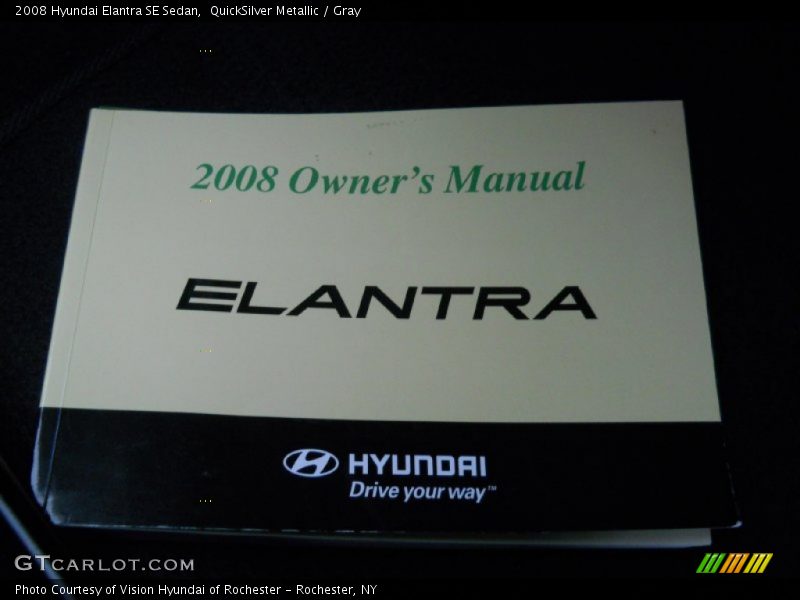 QuickSilver Metallic / Gray 2008 Hyundai Elantra SE Sedan