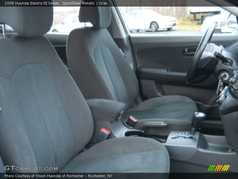 QuickSilver Metallic / Gray 2008 Hyundai Elantra SE Sedan