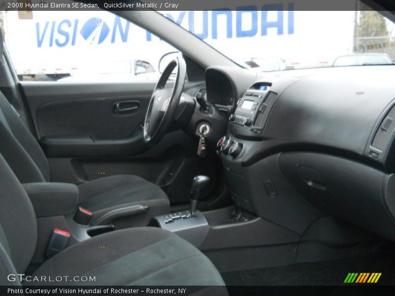 QuickSilver Metallic / Gray 2008 Hyundai Elantra SE Sedan