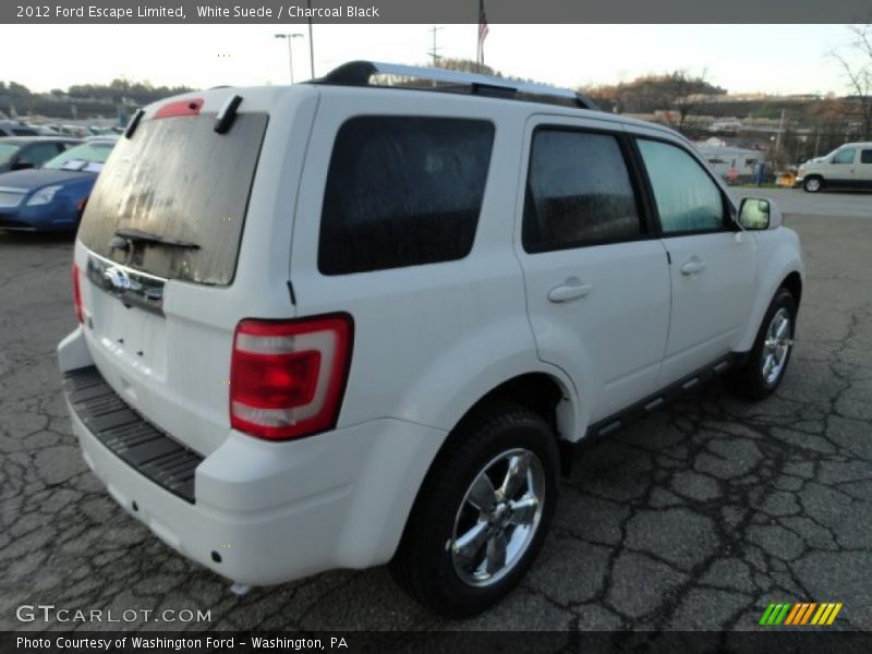 White Suede / Charcoal Black 2012 Ford Escape Limited