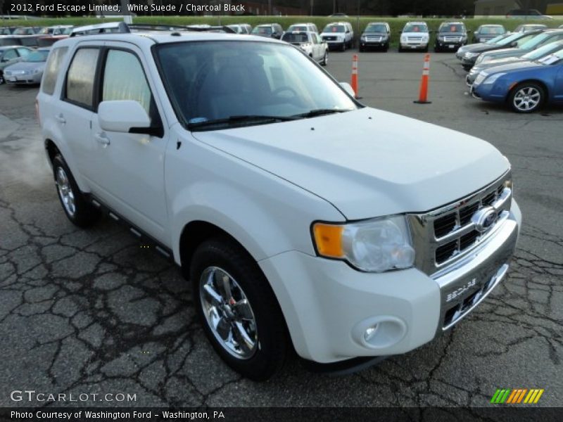 White Suede / Charcoal Black 2012 Ford Escape Limited