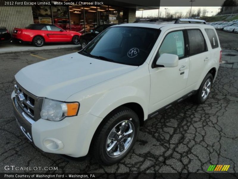 White Suede / Charcoal Black 2012 Ford Escape Limited