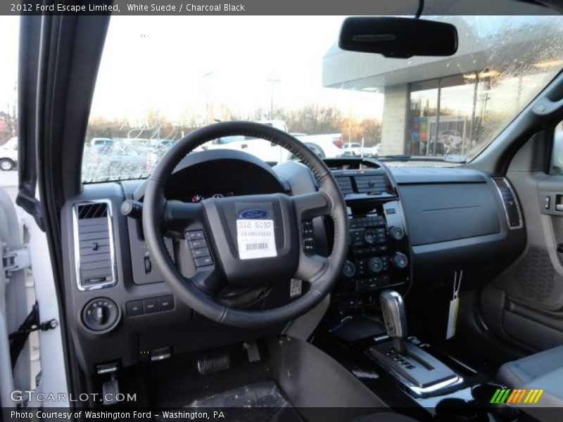 White Suede / Charcoal Black 2012 Ford Escape Limited