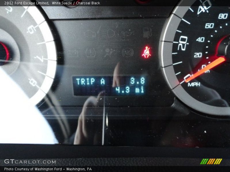 White Suede / Charcoal Black 2012 Ford Escape Limited