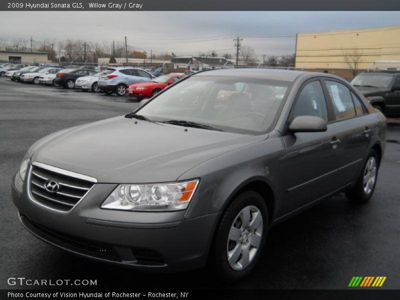 Willow Gray / Gray 2009 Hyundai Sonata GLS