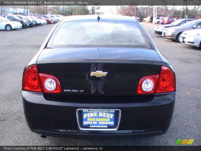 Black Granite Metallic / Ebony 2011 Chevrolet Malibu LT