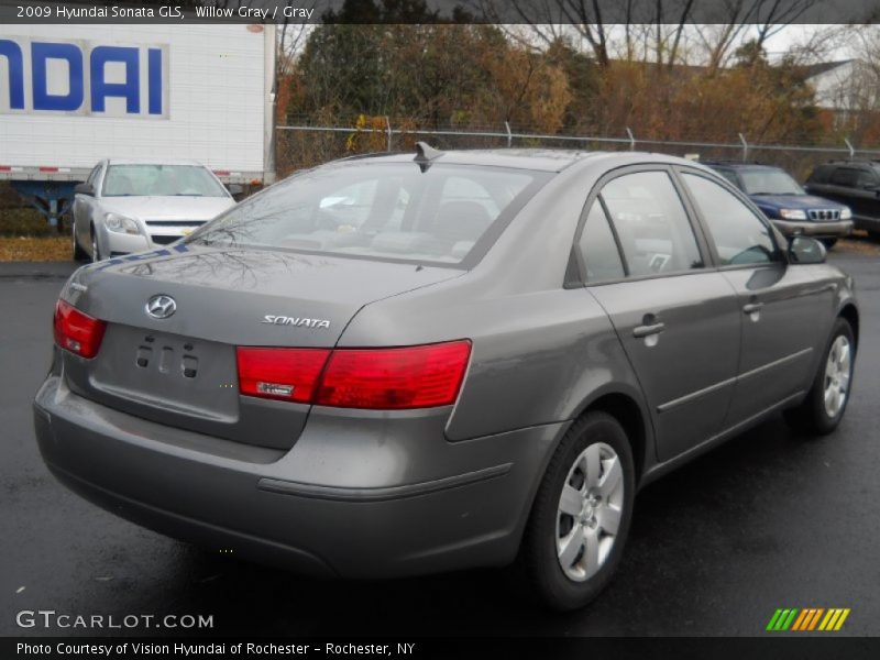Willow Gray / Gray 2009 Hyundai Sonata GLS