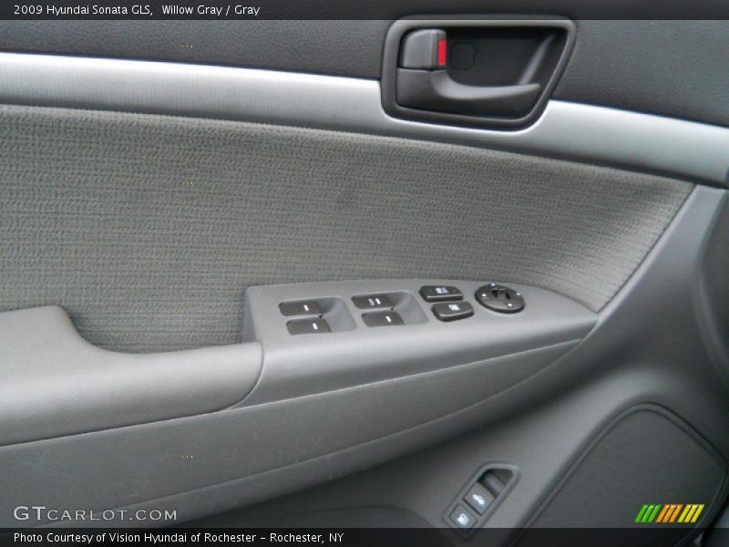 Willow Gray / Gray 2009 Hyundai Sonata GLS