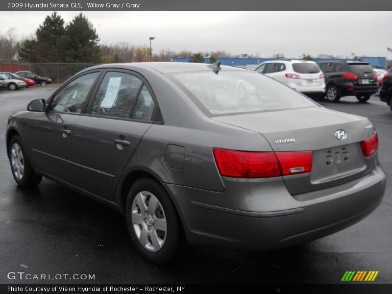 Willow Gray / Gray 2009 Hyundai Sonata GLS