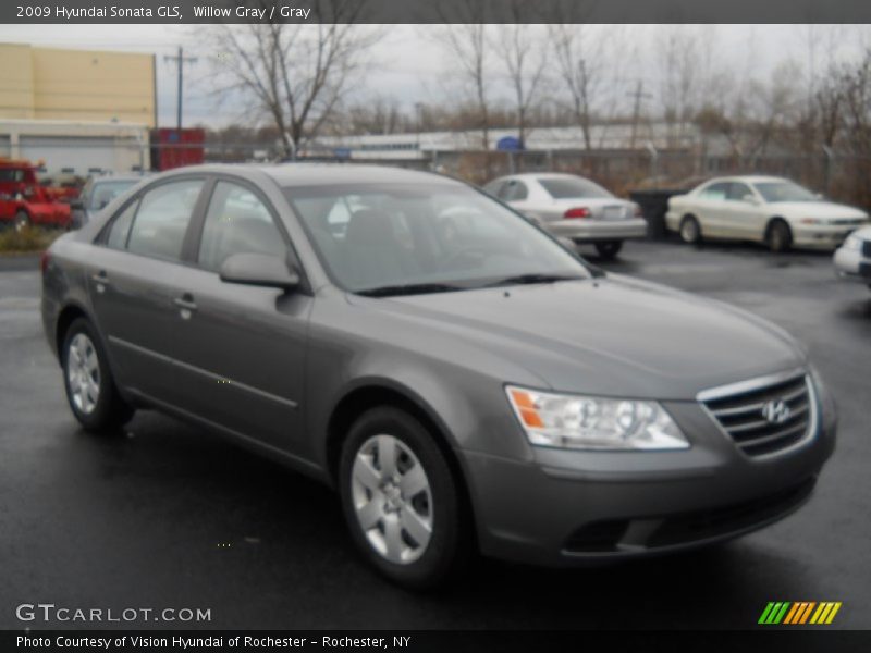 Willow Gray / Gray 2009 Hyundai Sonata GLS