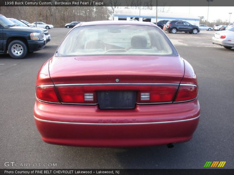 Bordeaux Red Pearl / Taupe 1998 Buick Century Custom
