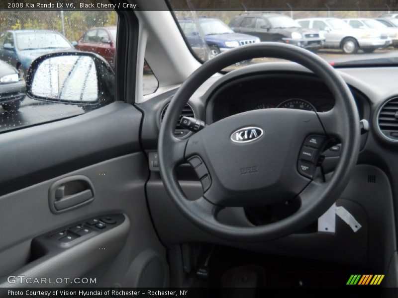 Black Cherry / Gray 2008 Kia Rondo LX V6