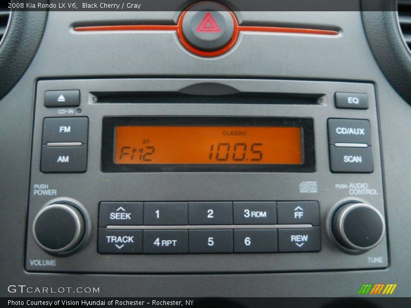 Black Cherry / Gray 2008 Kia Rondo LX V6