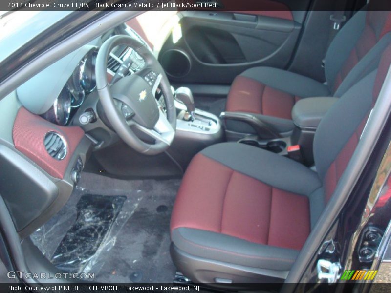 Black Granite Metallic / Jet Black/Sport Red 2012 Chevrolet Cruze LT/RS