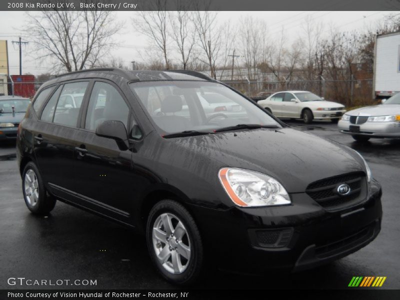 Black Cherry / Gray 2008 Kia Rondo LX V6