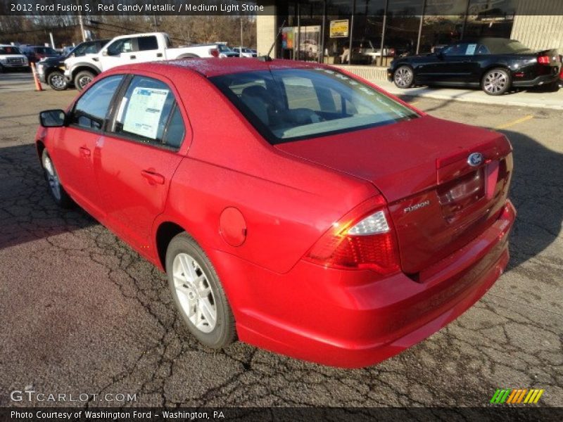 Red Candy Metallic / Medium Light Stone 2012 Ford Fusion S