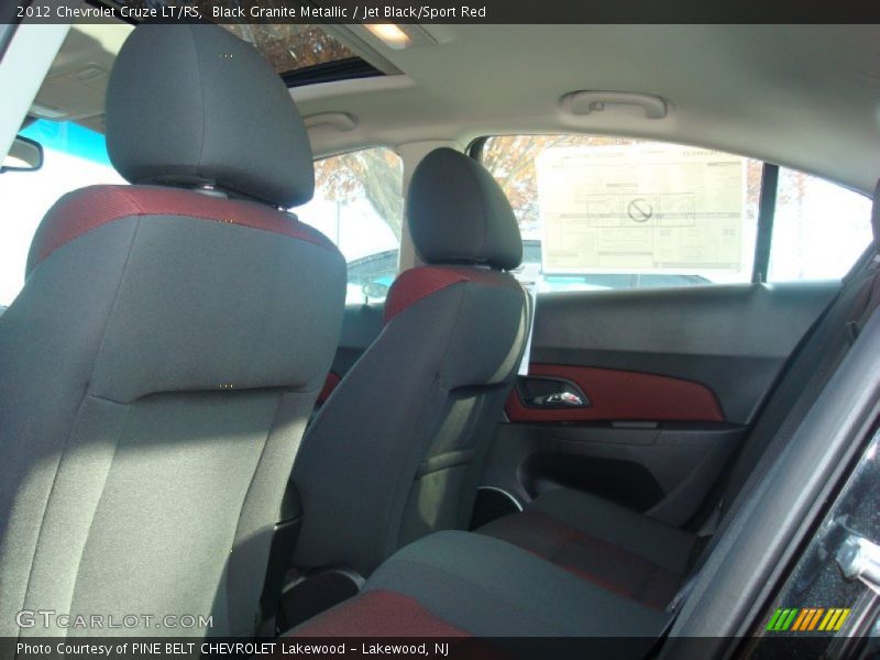 Black Granite Metallic / Jet Black/Sport Red 2012 Chevrolet Cruze LT/RS