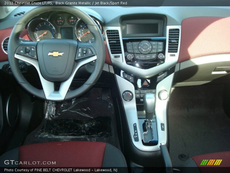 Black Granite Metallic / Jet Black/Sport Red 2012 Chevrolet Cruze LT/RS