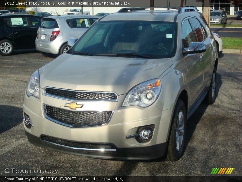 Gold Mist Metallic / Brownstone/Jet Black 2012 Chevrolet Equinox LTZ