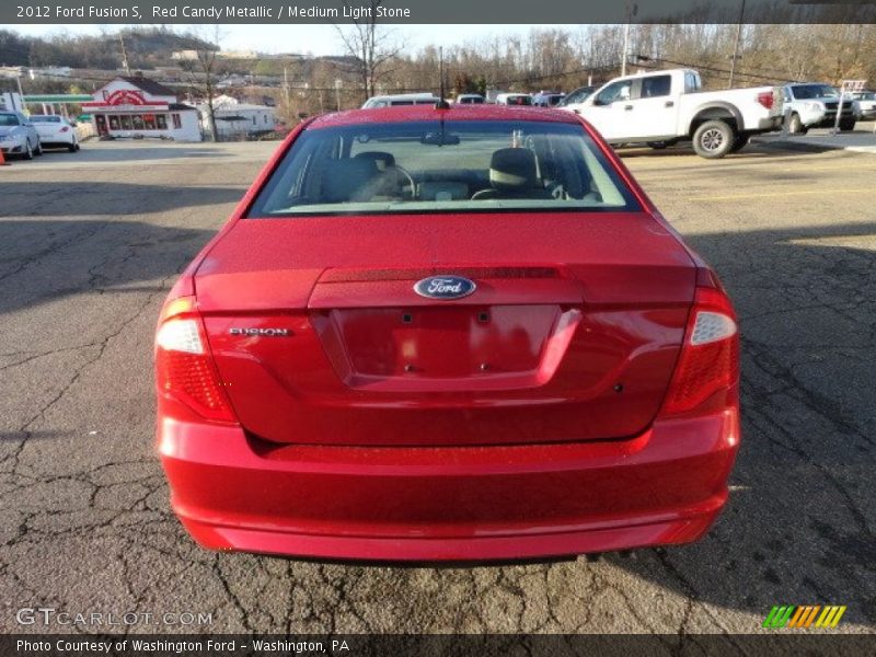 Red Candy Metallic / Medium Light Stone 2012 Ford Fusion S