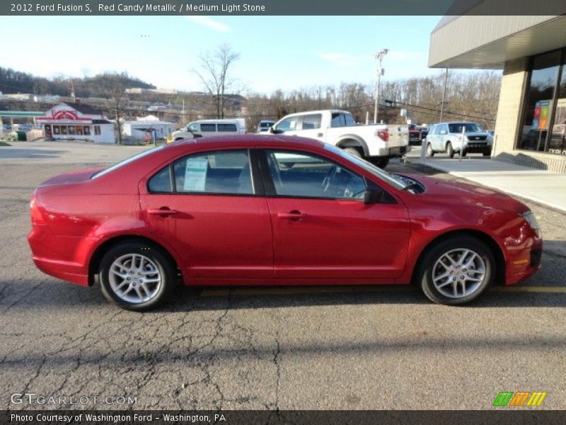 Red Candy Metallic / Medium Light Stone 2012 Ford Fusion S