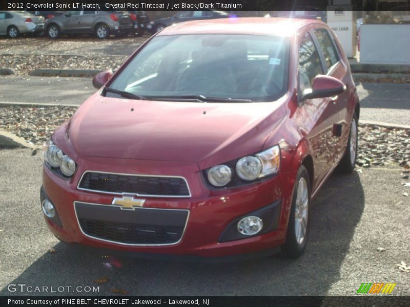 Crystal Red Tintcoat / Jet Black/Dark Titanium 2012 Chevrolet Sonic LT Hatch