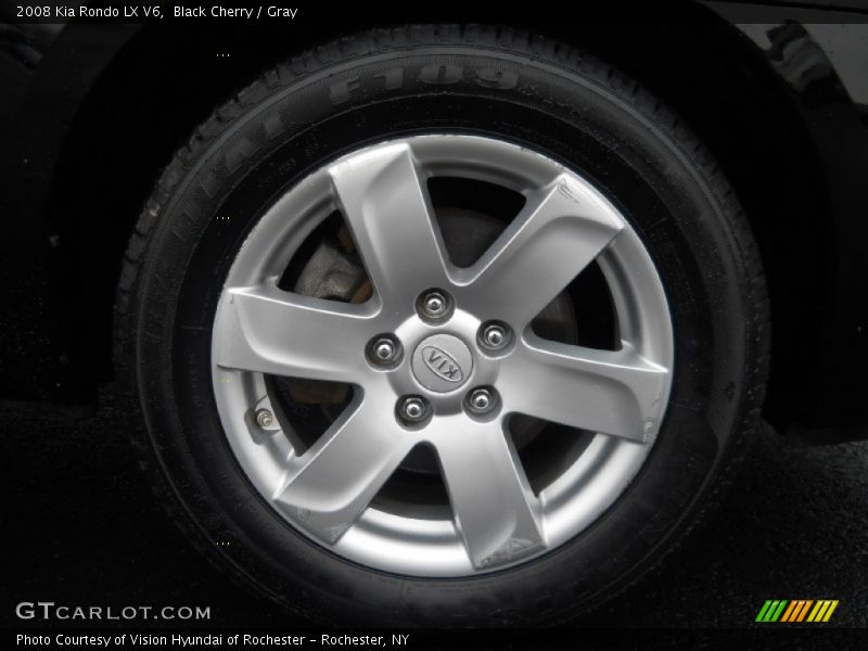 Black Cherry / Gray 2008 Kia Rondo LX V6