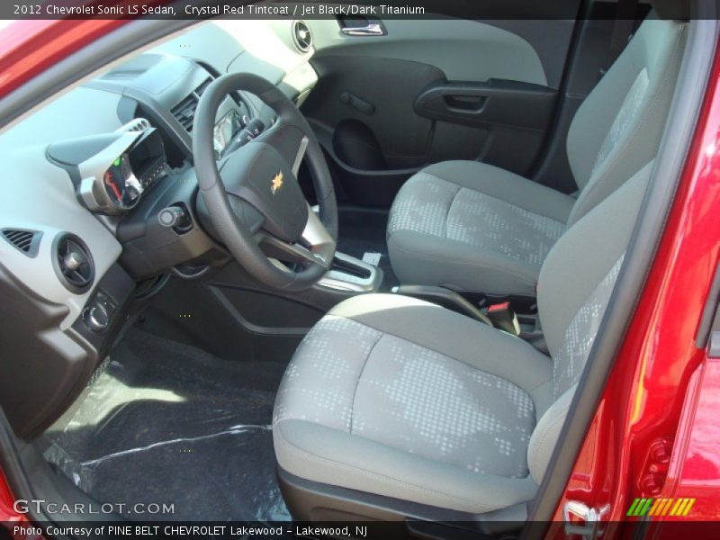  2012 Sonic LS Sedan Jet Black/Dark Titanium Interior