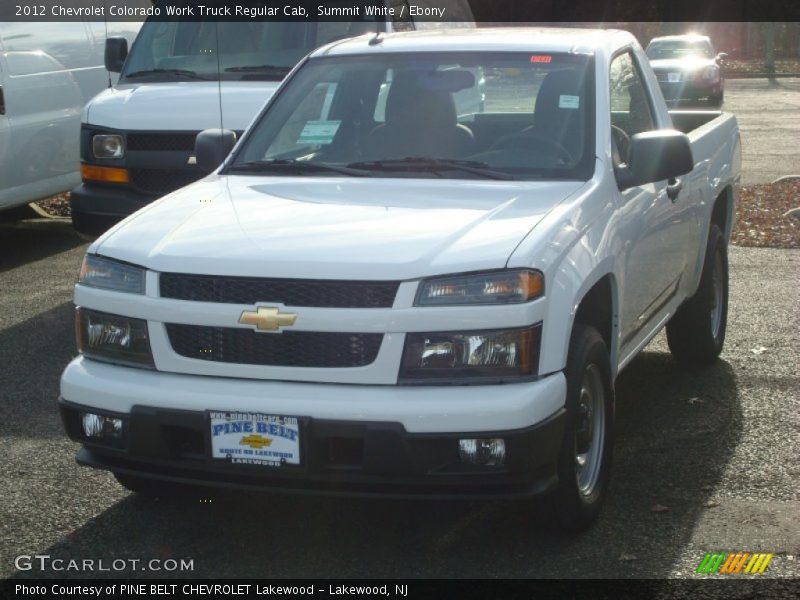 Summit White / Ebony 2012 Chevrolet Colorado Work Truck Regular Cab