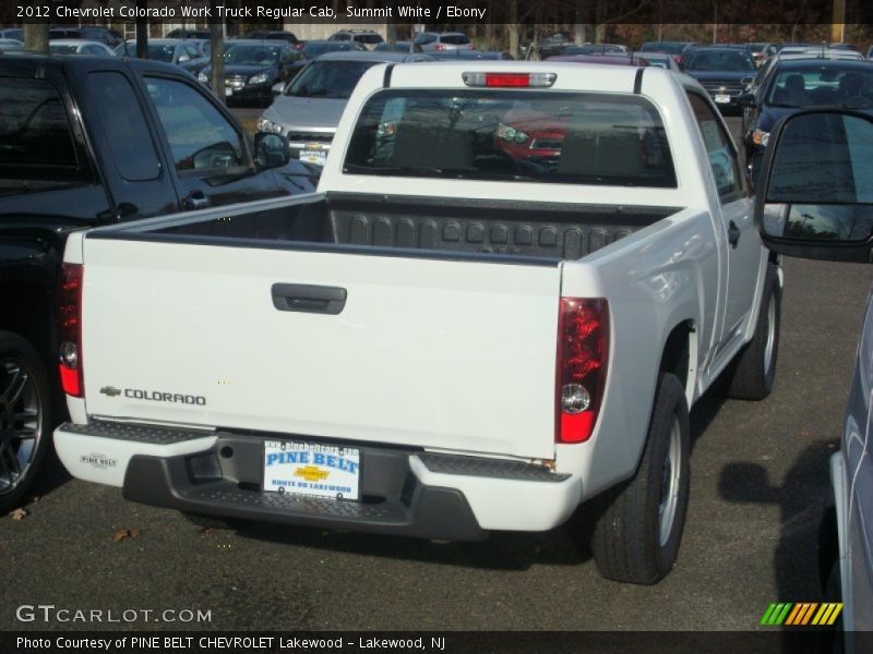 Summit White / Ebony 2012 Chevrolet Colorado Work Truck Regular Cab