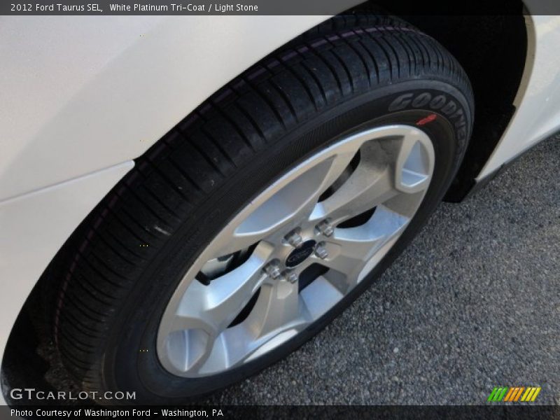 White Platinum Tri-Coat / Light Stone 2012 Ford Taurus SEL