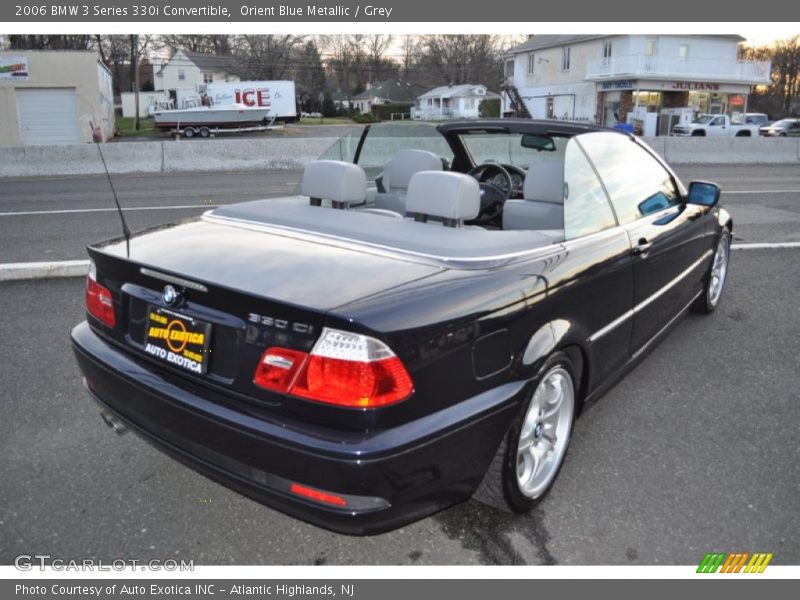 Orient Blue Metallic / Grey 2006 BMW 3 Series 330i Convertible