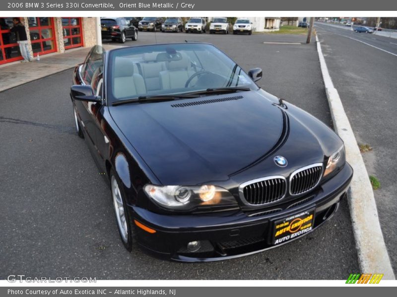 Orient Blue Metallic / Grey 2006 BMW 3 Series 330i Convertible