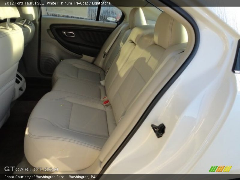 White Platinum Tri-Coat / Light Stone 2012 Ford Taurus SEL